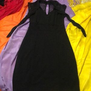 Pencil skirt dress with bow tie in the front